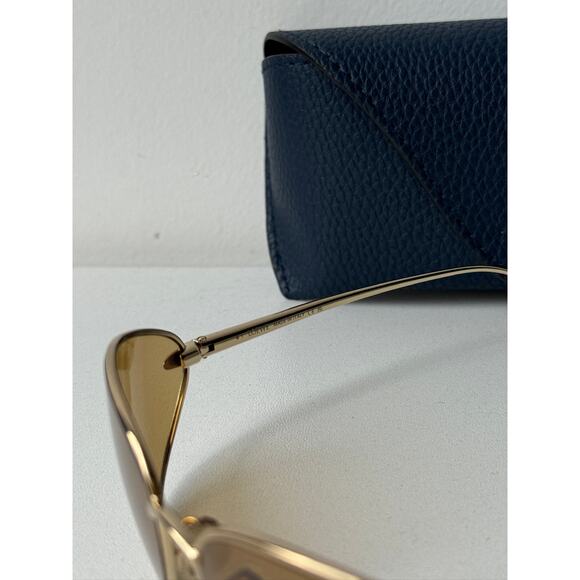 NEW Loewe LW40164U Mask Wrap Sunglasses in Gold Brown
